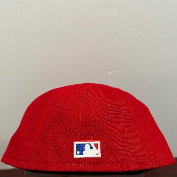 New Era x Just Don, 59Fifty Fitted Hat, Philadelphia Phillies, Red - Picture 7 of 12